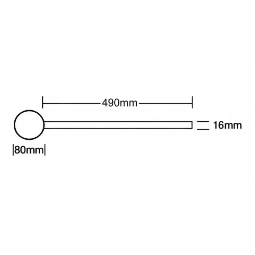 APLIQUE DE PARED BAÑO LED 10W CCT C/ROTACIÓN NEGRO IP44