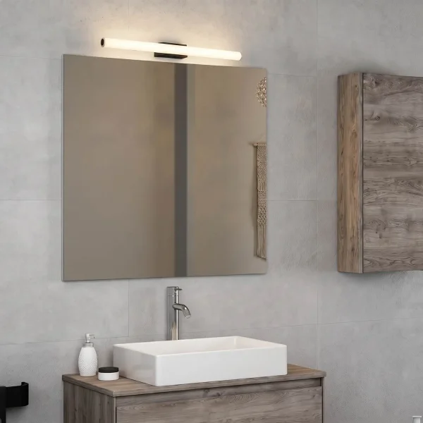 APLIQUE DE PARED BAÑO LED 12W CCT NEGRO IP44 360º