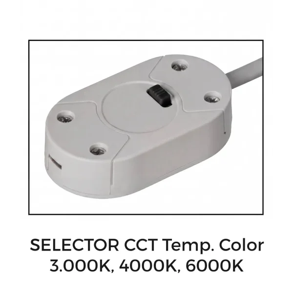 APLIQUE DE PARED BAÑO LED 12W CCT BLANCO IP44 360º