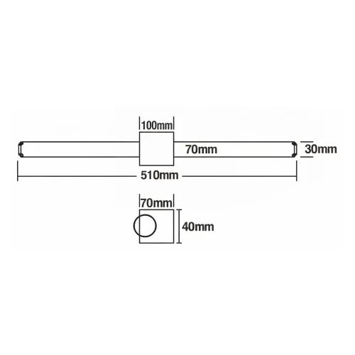 APLIQUE DE PARED BAÑO LED 12W CCT BLANCO IP44 360º