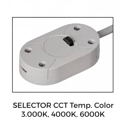 APLIQUE DE PARED BAÑO LED 10W CCT NEGRO IP44 43CM