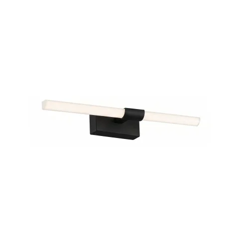 APLIQUE DE PARED BAÑO LED 10W 4000K NEGRO IP44 35CM