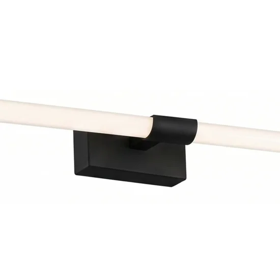 APLIQUE DE PARED BAÑO LED 10W 4000K NEGRO IP44 35CM 2