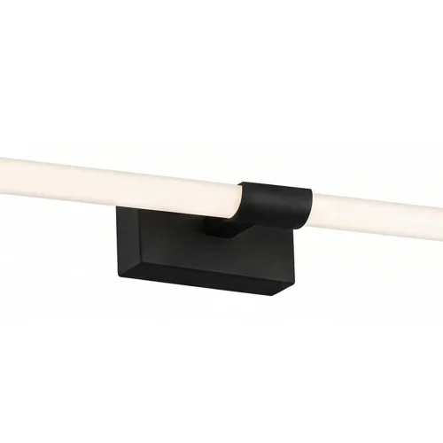 APLIQUE DE PARED BAÑO LED 10W 4000K NEGRO IP44 35CM