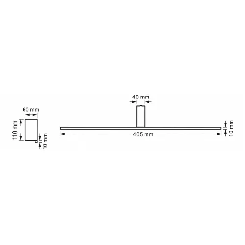 APLIQUE BAÑO LED 10W 4000K IP44 NEGRO