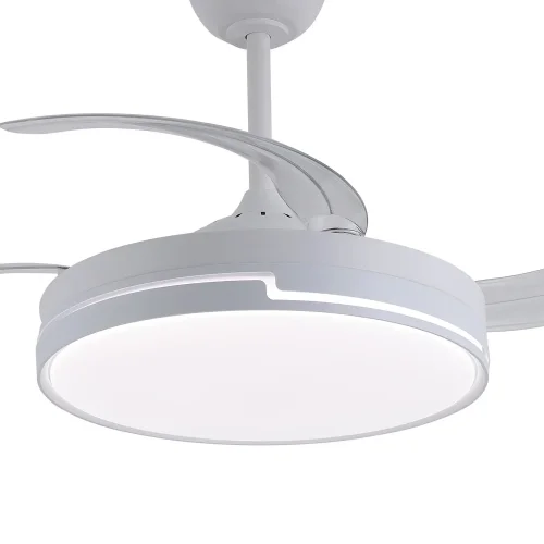VENTILADOR DE TECHO LED 48W REGULABLE 4 ASPAS RETRÁCTILES ORIXA