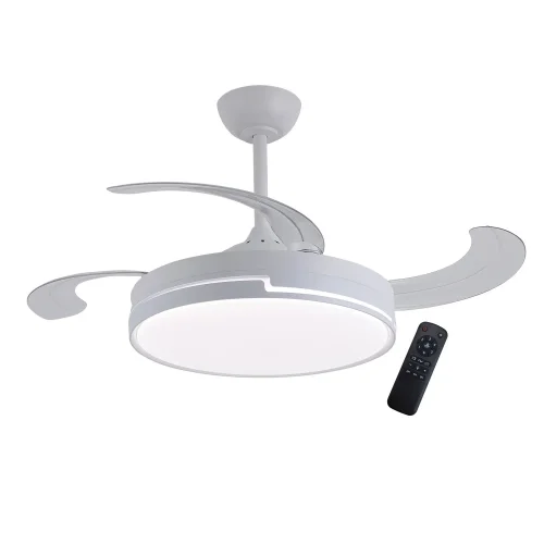 VENTILADOR DE TECHO LED 48W REGULABLE 4 ASPAS RETRÁCTILES ORIXA