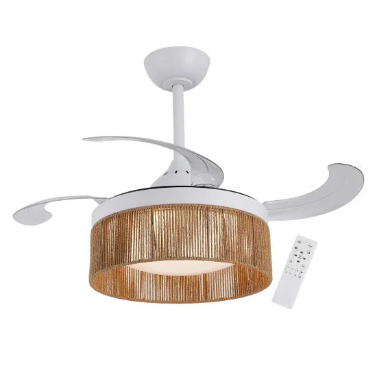 VENTILADOR DE TECHO DC LED 38W CUERDA NATURAL AIRELLE 2