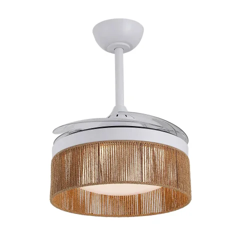 VENTILADOR DE TECHO DC LED 38W CUERDA NATURAL AIRELLE