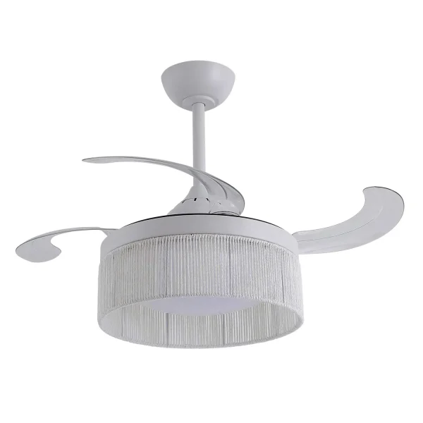 VENTILADOR DE TECHO DC LED 38W CUERDA BLANCO AIRELLE