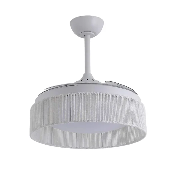 VENTILADOR DE TECHO DC LED 38W CUERDA BLANCO AIRELLE