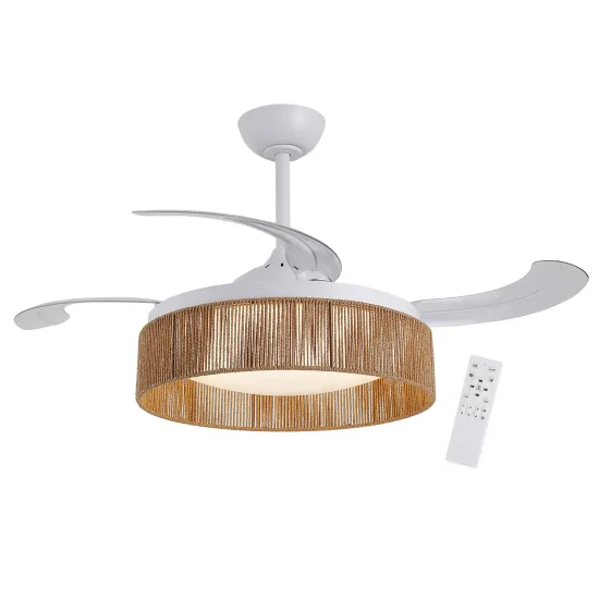 VENTILADOR DE TECHO DC LED 58W CUERDA NATURAL AIRELLE 2