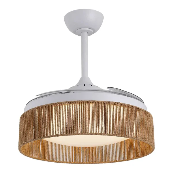 VENTILADOR DE TECHO DC LED 58W CUERDA NATURAL AIRELLE
