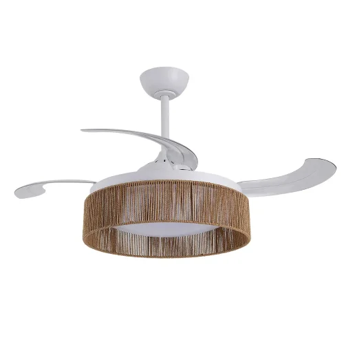 VENTILADOR DE TECHO DC LED 58W CUERDA NATURAL AIRELLE