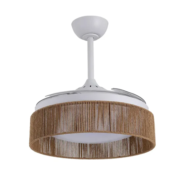 VENTILADOR DE TECHO DC LED 58W CUERDA NATURAL AIRELLE