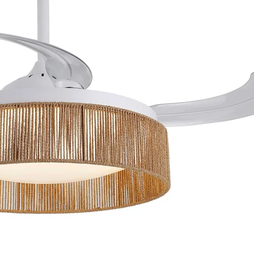 VENTILADOR DE TECHO DC LED 58W CUERDA NATURAL AIRELLE