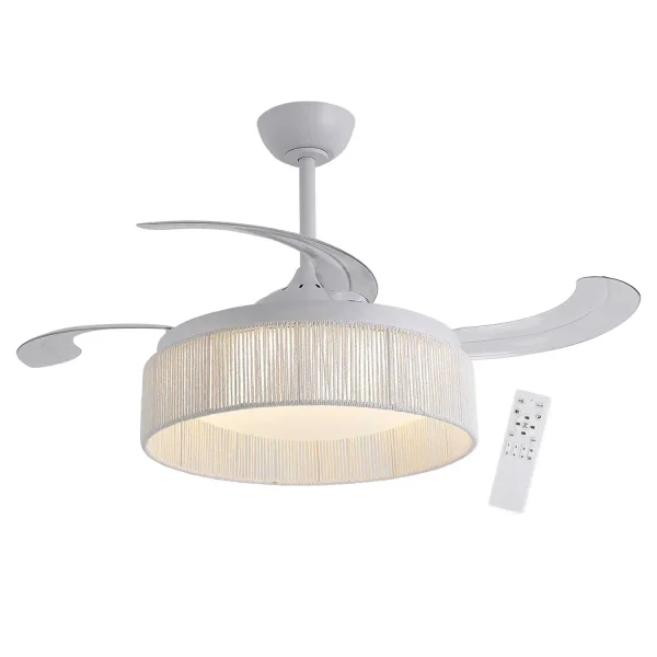 VENTILADOR DE TECHO DC LED 58W CUERDA BLANCO AIRELLE