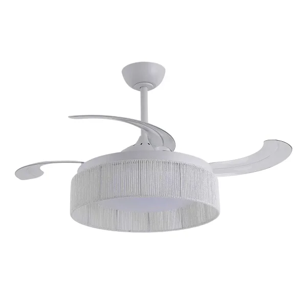 VENTILADOR DE TECHO DC LED 58W CUERDA BLANCO AIRELLE