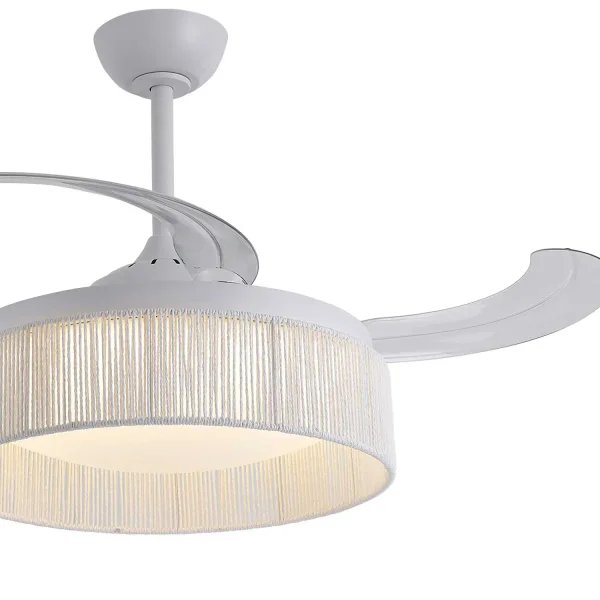 VENTILADOR DE TECHO DC LED 58W CUERDA BLANCO AIRELLE