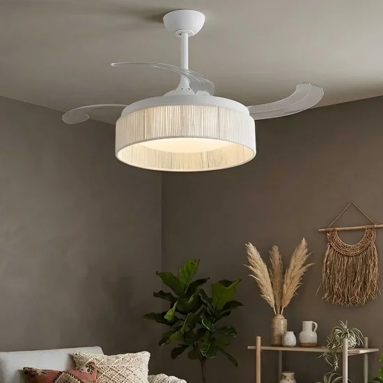 VENTILADOR DE TECHO DC LED 58W CUERDA BLANCO AIRELLE