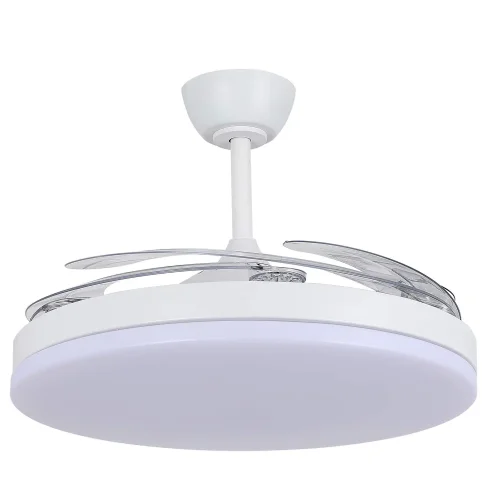 VENTILADOR DE TECHO DC LED 95W 5 ASPAS PLEGABLES BLANCO SOLARA