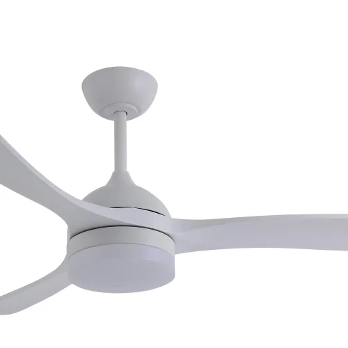 VENTILADOR DE TECHO DC LED 20W PALAS MADERA BLANCO LUMINOR