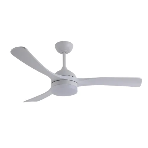 VENTILADOR DE TECHO DC LED 20W PALAS MADERA BLANCO LUMINOR