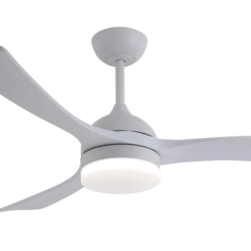 VENTILADOR DE TECHO DC LED 20W PALAS MADERA BLANCO LUMINOR