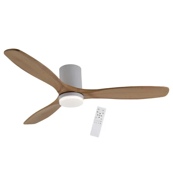 VENTILADOR DE TECHO DC LED 18W PALAS MADERA COLOR ROBLE EKBERG 2