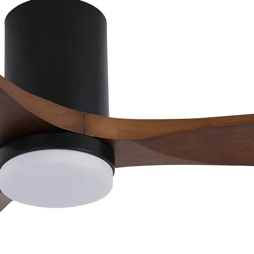 VENTILADOR DE TECHO DC LED 18W PALAS MADERA COLOR CAOBA EKBERG
