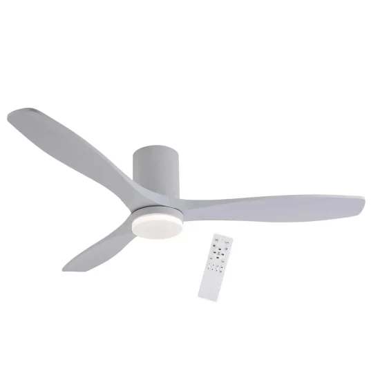 VENTILADOR DE TECHO DC LED 18W PALAS MADERA COLOR BLANCO EKBERG 2