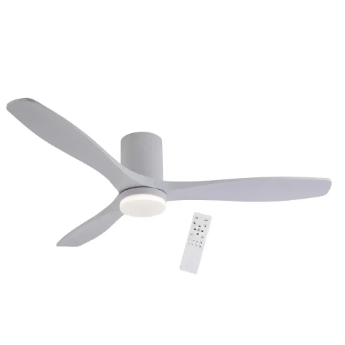 VENTILADOR DE TECHO DC LED 18W PALAS MADERA COLOR BLANCO EKBERG
