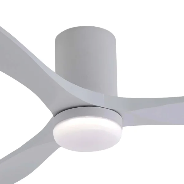 VENTILADOR DE TECHO DC LED 18W PALAS MADERA COLOR BLANCO EKBERG