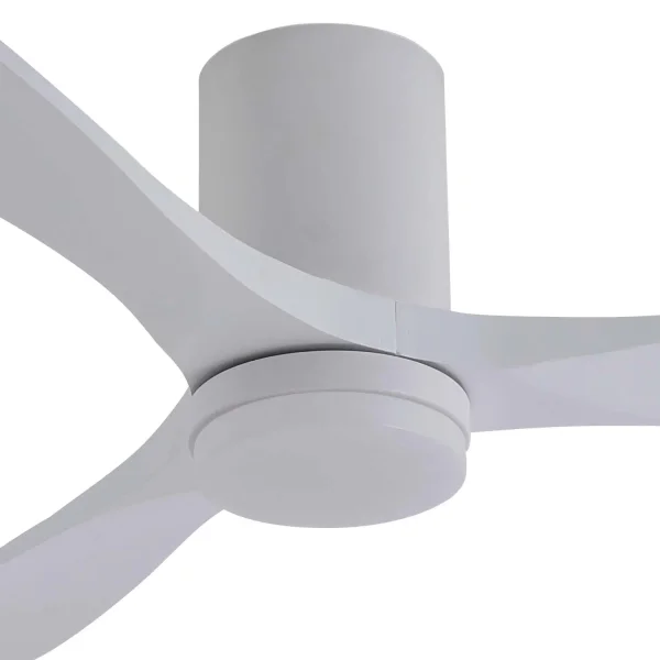 VENTILADOR DE TECHO DC LED 18W PALAS MADERA COLOR BLANCO EKBERG