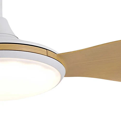 VENTILADOR DE TECHO DC LED 24W 3 PALAS COLOR MADERA KONA