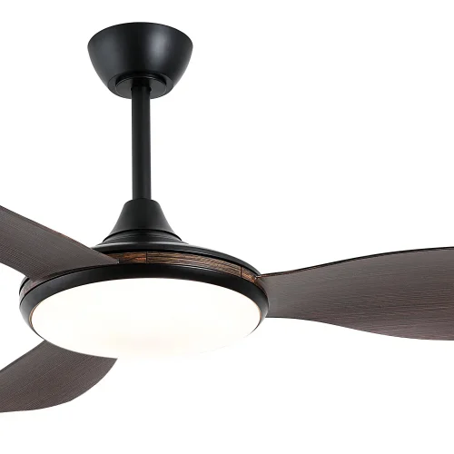 VENTILADOR DE TECHO DC LED 24W 3 PALAS COLOR MADERA NOGAL KONA