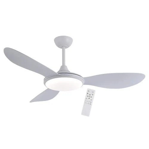 VENTILADOR DE TECHO DC LED 24W 3 PALAS COLOR BLANCO KONA