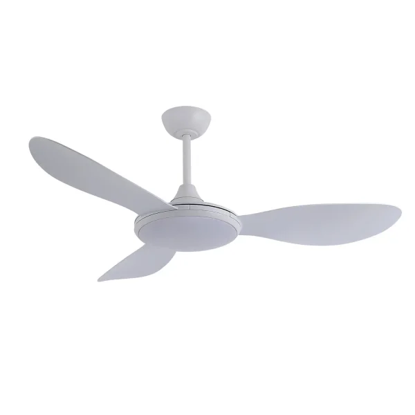 VENTILADOR DE TECHO DC LED 24W 3 PALAS COLOR BLANCO KONA