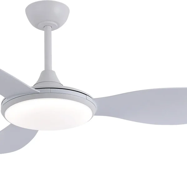 VENTILADOR DE TECHO DC LED 24W 3 PALAS COLOR BLANCO KONA