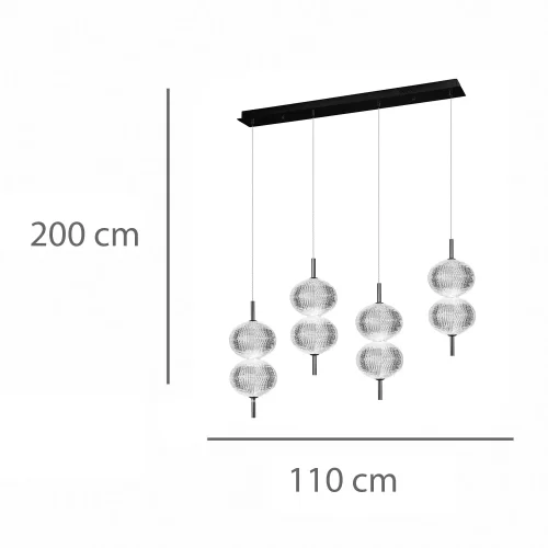 LÁMPARA DE TECHO LED 4 LUCES 24W REGULABLE AMBARINA