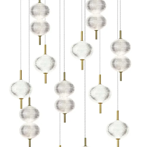 LÁMPARA DE TECHO LED 12 LUCES 72W REGULABLE AMBARINA
