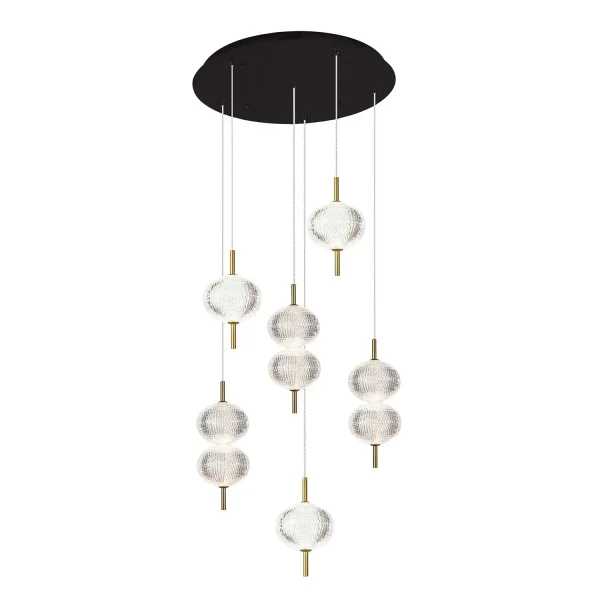 LÁMPARA DE TECHO LED 6 LUCES 36W REGULABLE AMBARINA