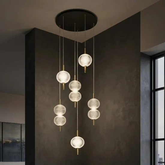 LÁMPARA DE TECHO LED 6 LUCES 36W REGULABLE AMBARINA