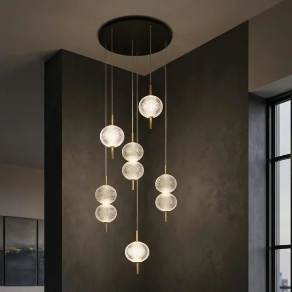 LÁMPARA DE TECHO LED 6 LUCES 36W REGULABLE AMBARINA