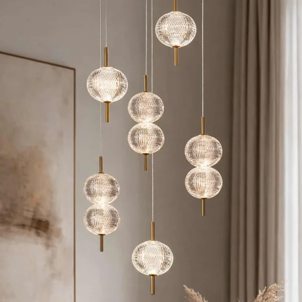 LÁMPARA DE TECHO LED 6 LUCES 36W REGULABLE AMBARINA