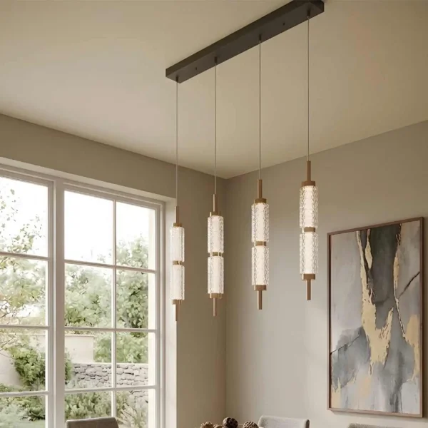 LÁMPARA DE TECHO LED 4 LUCES 32W REGULABLE VIOLETA