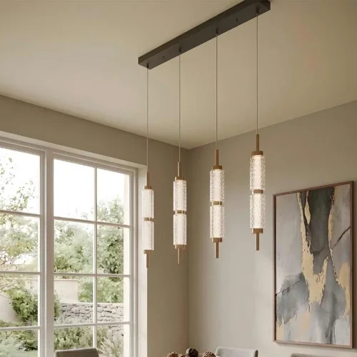 LÁMPARA DE TECHO LED 4 LUCES 32W REGULABLE VIOLETA