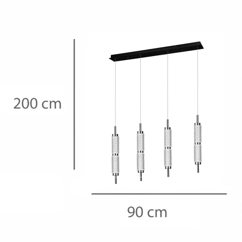LÁMPARA DE TECHO LED 4 LUCES 32W REGULABLE VIOLETA