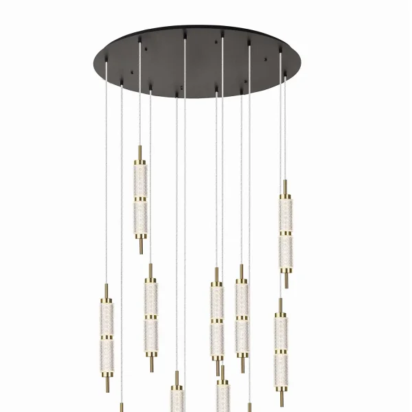 LÁMPARA DE TECHO LED 12 LUCES 96W REGULABLE VIOLETA