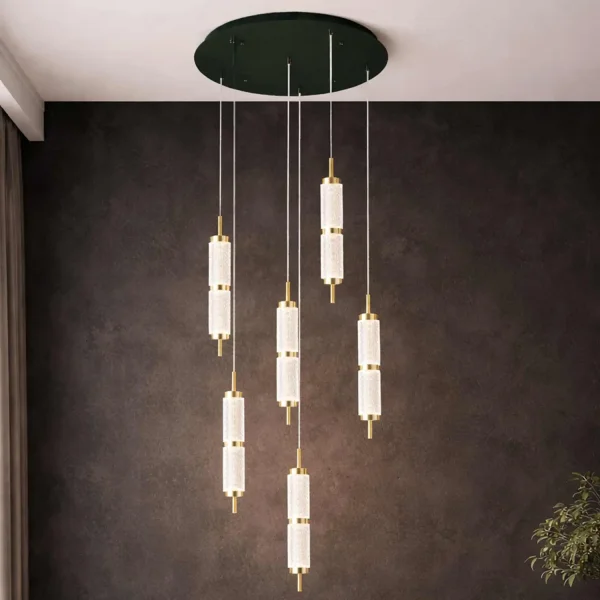 LÁMPARA DE TECHO LED 6 LUCES 48W REGULABLE VIOLETA
